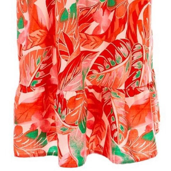 GB GIRLS Tropical sundress with fake tie shoulders NWT Size 5 - Picture 4 of 12